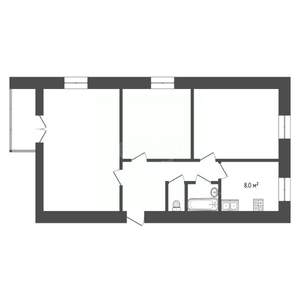 3-к квартира, вторичка, 64м2, 7/9 этаж