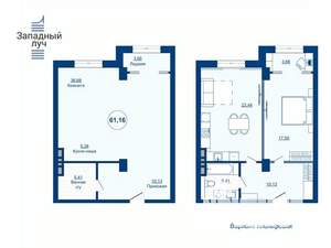 2-к квартира, вторичка, 62м2, 15/25 этаж