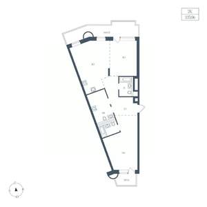 2-к квартира, вторичка, 105м2, 4/6 этаж