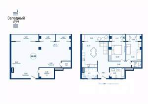 1-к квартира, вторичка, 85м2, 4/23 этаж