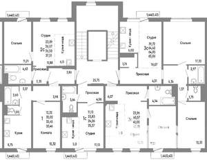 1-к квартира, строящийся дом, 32м2, 9/10 этаж