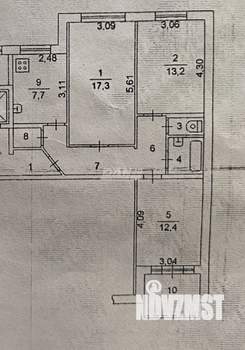 3-к квартира, вторичка, 65м2, 1/10 этаж