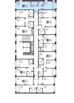 1-к квартира, вторичка, 46м2, 17/17 этаж