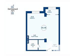 2-к квартира, вторичка, 62м2, 20/25 этаж