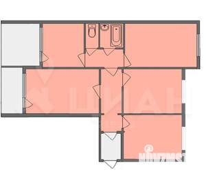 4-к квартира, вторичка, 75м2, 7/9 этаж