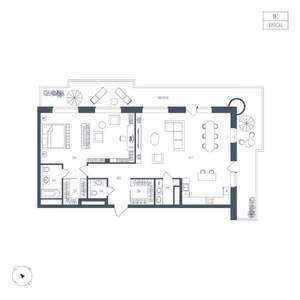 1-к квартира, вторичка, 119м2, 4/10 этаж