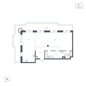 1-к квартира, вторичка, 115м2, 4/8 этаж