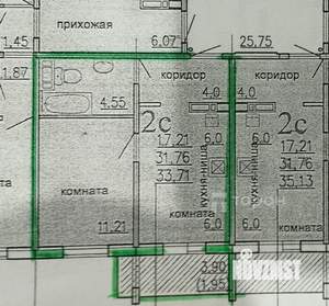 1-к квартира, вторичка, 32м2, 3/10 этаж