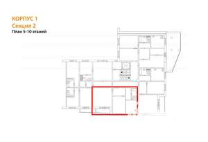 2-к квартира, вторичка, 50м2, 6/10 этаж