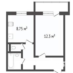 1-к квартира, вторичка, 32м2, 9/9 этаж