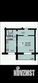 1-к квартира, вторичка, 43м2, 1/11 этаж