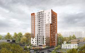 1-к квартира, строящийся дом, 43м2, 15/15 этаж