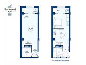 1-к квартира, вторичка, 39м2, 4/25 этаж