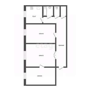 3-к квартира, вторичка, 76м2, 3/5 этаж