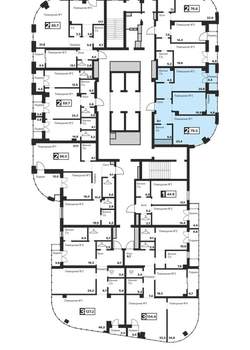 2-к квартира, вторичка, 84м2, 17/29 этаж