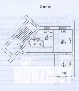 2-к квартира, вторичка, 49м2, 2/2 этаж