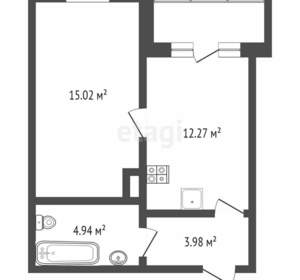 1-к квартира, вторичка, 36м2, 9/10 этаж
