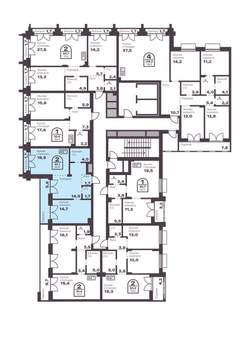 1-к квартира, вторичка, 54м2, 8/8 этаж