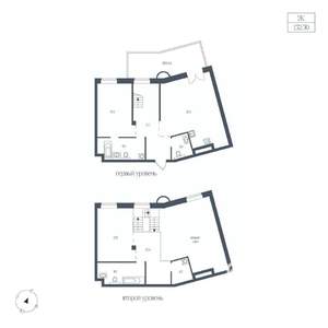 2-к квартира, вторичка, 132м2, 1/8 этаж