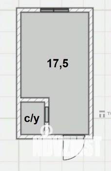 1-к квартира, вторичка, 17м2, 1/10 этаж