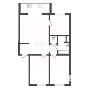 4-к квартира, вторичка, 72м2, 2/10 этаж