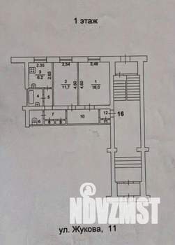 2-к квартира, вторичка, 51м2, 1/4 этаж