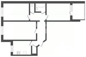 3-к квартира, вторичка, 67м2, 7/9 этаж