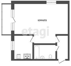 1-к квартира, вторичка, 33м2, 2/9 этаж