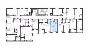 1-к квартира, вторичка, 25м2, 6/17 этаж