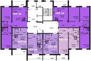 4-к квартира, вторичка, 70м2, 13/18 этаж