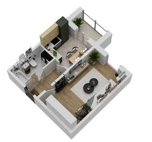 1-к квартира, вторичка, 41м2, 13/18 этаж