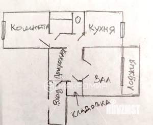 2-к квартира, вторичка, 60м2, 10/11 этаж