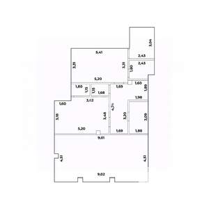 2-к квартира, вторичка, 109м2, 8/23 этаж
