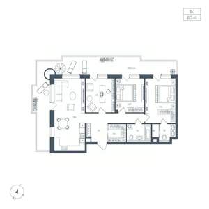 1-к квартира, вторичка, 115м2, 4/8 этаж