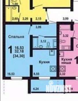 1-к квартира, вторичка, 32м2, 10/11 этаж