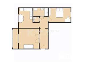 2-к квартира, вторичка, 65м2, 5/10 этаж