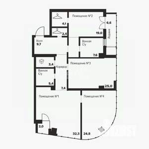3-к квартира, вторичка, 141м2, 16/31 этаж