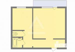 1-к квартира, вторичка, 40м2, 2/10 этаж