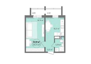 1-к квартира, вторичка, 37м2, 4/16 этаж