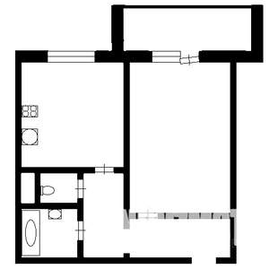 1-к квартира, вторичка, 41м2, 10/10 этаж