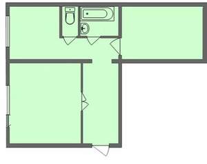 2-к квартира, вторичка, 54м2, 8/9 этаж
