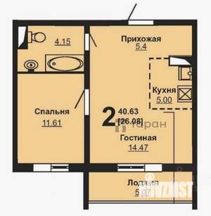 1-к квартира, вторичка, 41м2, 10/10 этаж