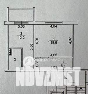 1-к квартира, вторичка, 41м2, 8/10 этаж