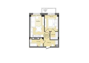 2-к квартира, вторичка, 48м2, 13/24 этаж