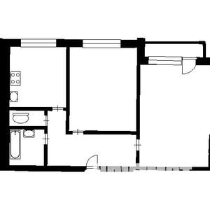 2-к квартира, вторичка, 53м2, 2/9 этаж