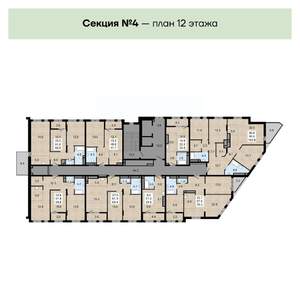 2-к квартира, вторичка, 64м2, 12/16 этаж
