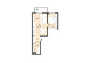 1-к квартира, вторичка, 47м2, 10/24 этаж