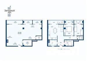 1-к квартира, вторичка, 85м2, 7/23 этаж