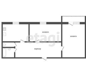 2-к квартира, вторичка, 52м2, 4/9 этаж