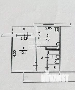 1-к квартира, вторичка, 27м2, 7/10 этаж